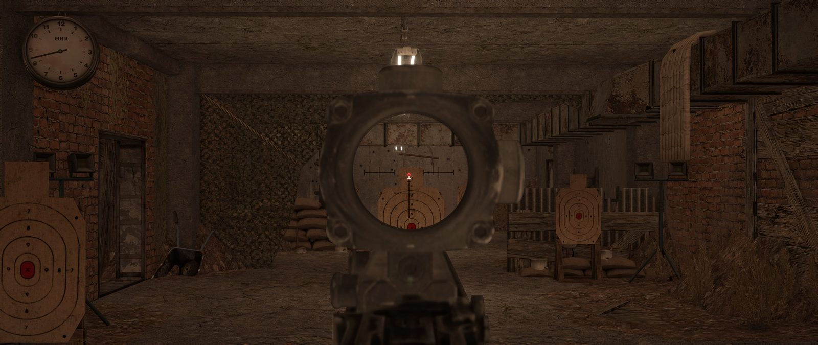 Прицел оптический Trijicon ACOG - вид через прицел